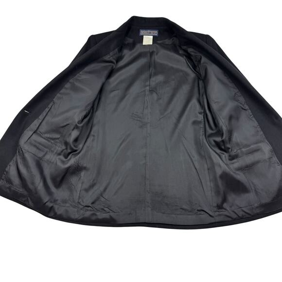 Herman Geist Vintage Academia Preppy Embroidered Crest Wool Blazer Women's SZ 10 - Picture 4 of 7